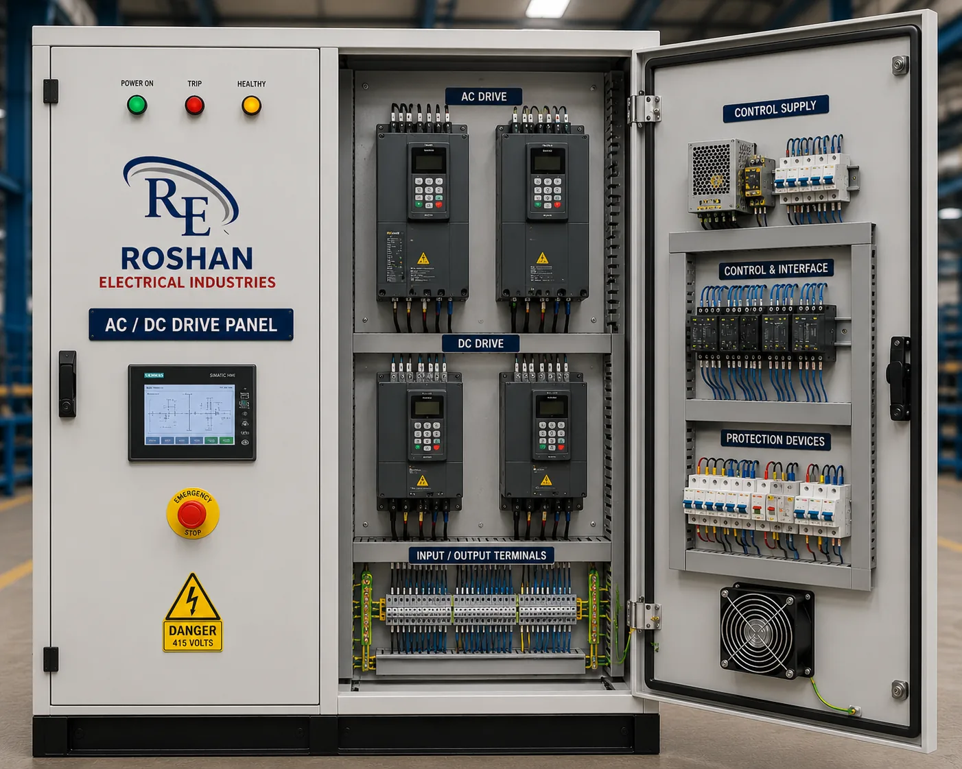 AC DC Drive Panel